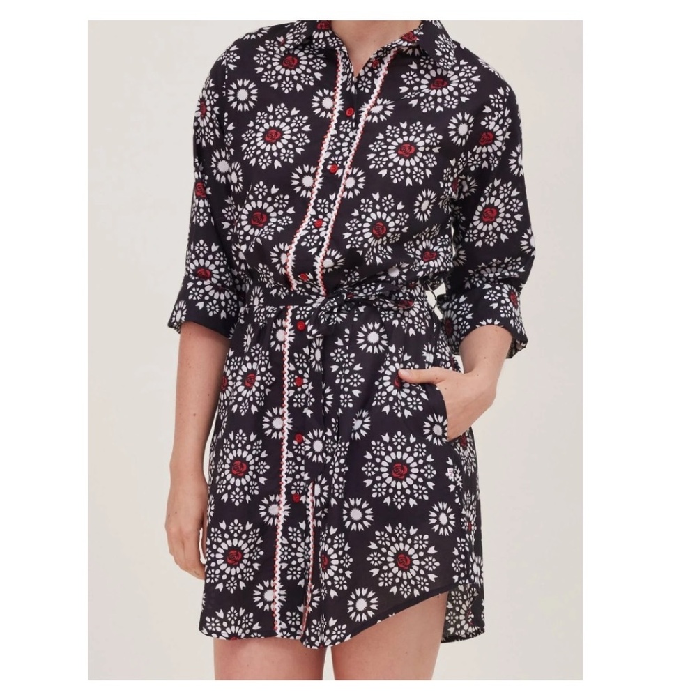 Women's Shirt Dress Majolica Print